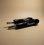 Black Pintryx drop set pins flat on beige background.