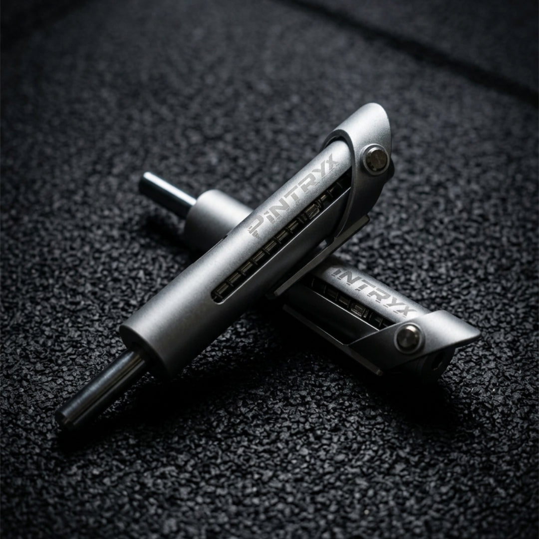 Pintryx Premium full-metal drop set pins for selectorized weight-stack gym machines