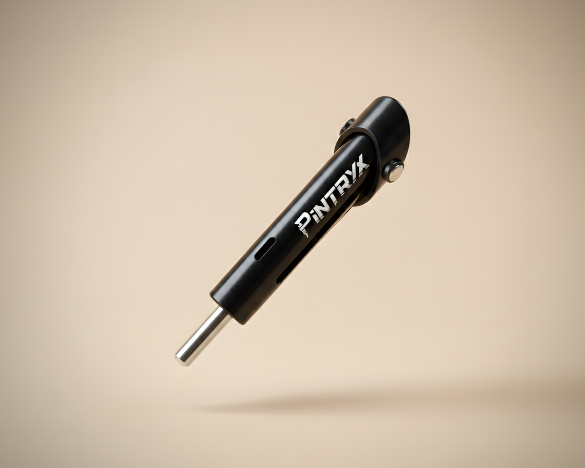 Pintryx Drop set pin over a beige background